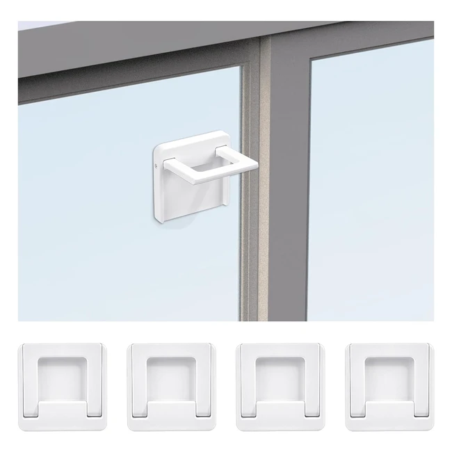 Vicloon Bloque Porte Coulissante - Sécurité Enfant - 4pcs - Sans Percage