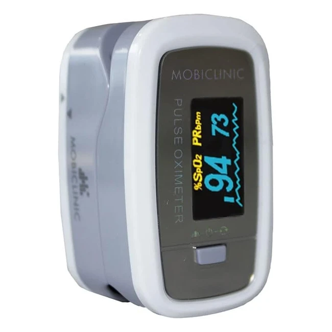 Saturimetro Mobiclinic PX01 - Misuratore di ossigeno nel sangue e frequenza card