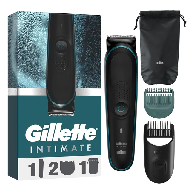 Gillette Intimate i5 Trimmer for Men - SkinFirst Technology, Lifetime Sharp Blades