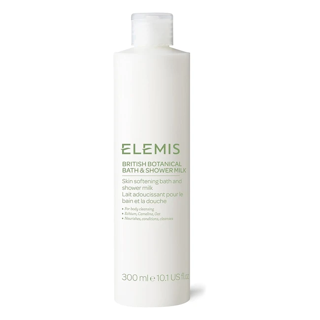 Elemis Luxury Bath & Shower Milk - Daily Body Wash with Moisturising Oil for Gentle Cleansing of Dry Sensitive Skin - Nourishing Foaming Cream with Natural Aromatics
