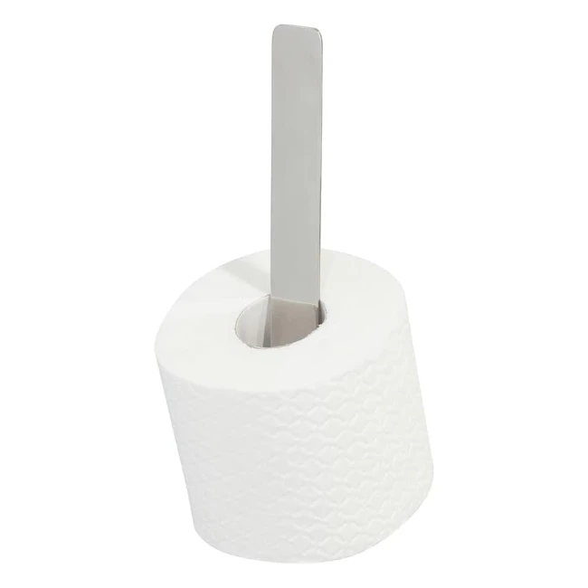 Portarrollos de repuesto Tiger con película adhesiva integrada - ¡Montaje sin taladrar! Acero inoxidable pulido