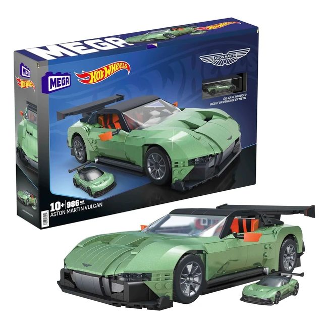 Mega Hot Wheels Aston Martin Vulcan Building Toy - 635 pieces