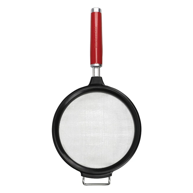 KitchenAid Mesh Strainer Medium 175cm Empire Red - Fast Draining Lump-Free Perf