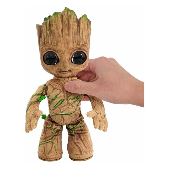 Marvel I Am Groot Peluche Groot Bailarín Cuerpo Blandito Juguete con Luces y Sonidos