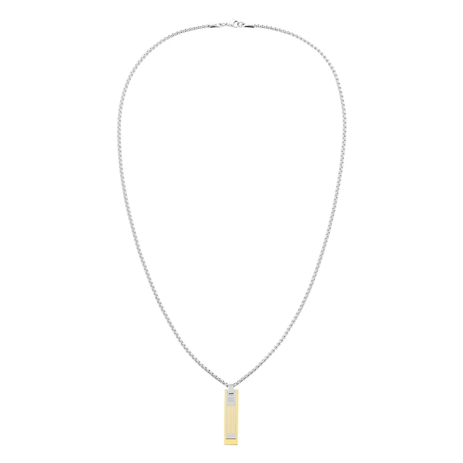 Tommy Hilfiger Jewelry Men's Stainless Steel Pendant Necklace - 2790351