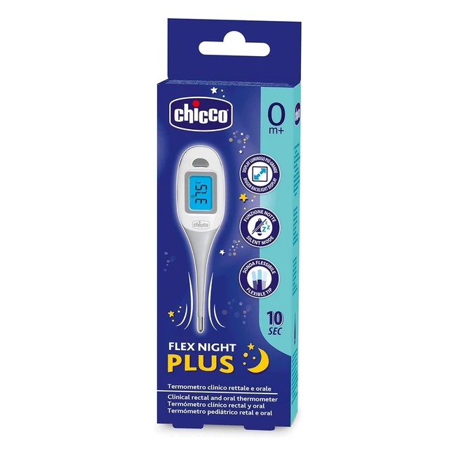 Termmetro Digital Chicco Flex Night Plus - Rpida Medicin 10s