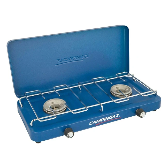 Réchaud de camping compact Campingaz Base Camp Lid avec 2 plaques à gaz - Puissance 2 x 1 600 W