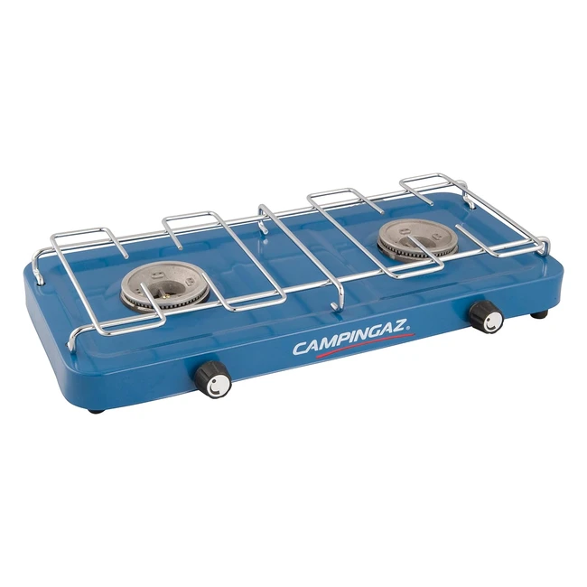 Réchaud gaz compact Campingaz Base Camp, 2 plaques 2 flammes, puissance 2 x 1 600 watts