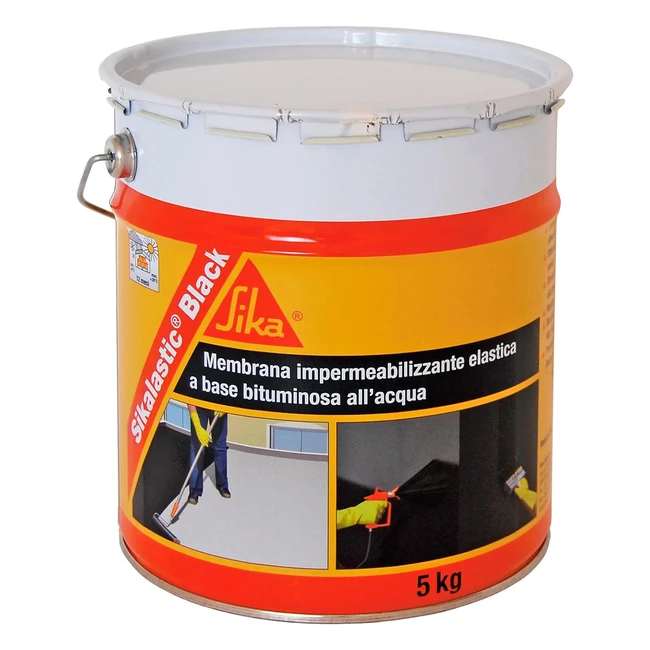 Membrane élastique plastique noire Sika 5 kg