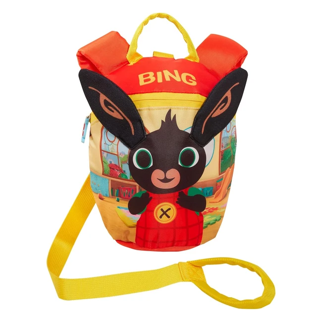 Bing Bunny 3D Ears Backpack with Reins - Detachable Safety Harness for Boys and Girls