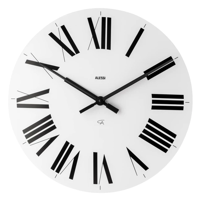 Reloj de Pared Alessi Firenze Diseo Romano Blanco - Ref 123456