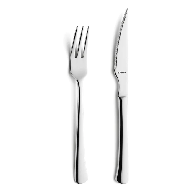 Amefa Steak und Pizzabesteck Chuletero 1810 poliert - 12-teiliges Set