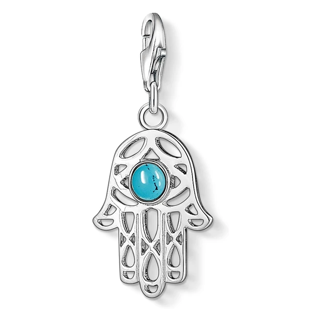 Charm Thomas Sabo con cierre de plata de ley 9251000 y turquesa
