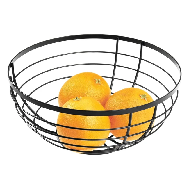 Cestino Portafrutta Design Aperto - iDesign Austin Nero Opaco 268cm x 123cm