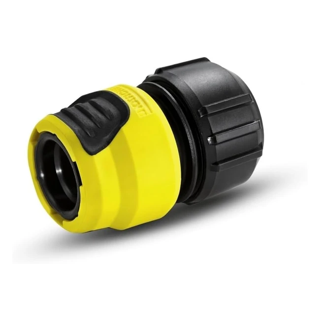 Kärcher 26451940 Universal Hose Connector Plus with Aqua Stop - Black/Yellow