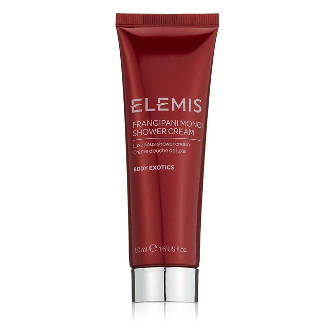 Elemis Frangipani Monoi Shower Cream - Luxurious Shower Cream to Cleanse, Condition, and Soften Skin - Infused with Lush Frangipani - 50ml
