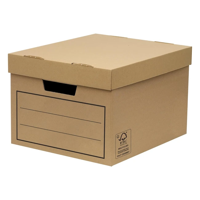 Bankers Box 30 Multiuse Storage Box with Lids - Durable  Stackable - Pack of 30