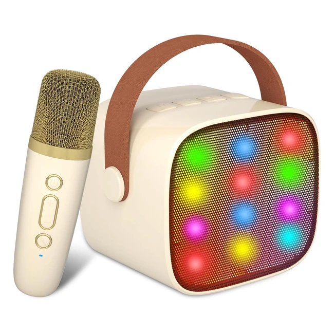 BONAOK Microfono Inalambrico Karaoke Infantil - Altavoz Recargable con Micrfon
