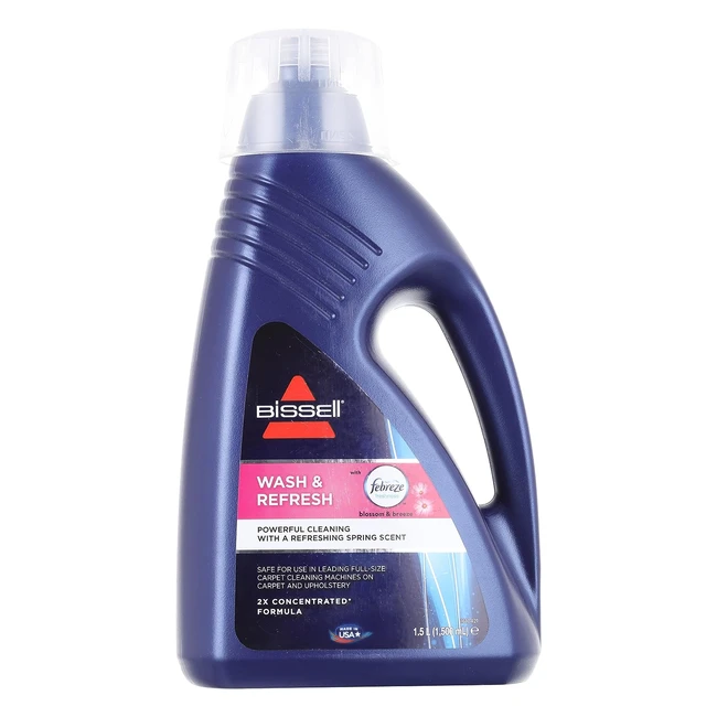 Bissell Wash & Refresh Febreze Teppichreiniger Shampoo - Entfernt Flecken und neutralisiert Gerüche - 2-fache Formel - 1078N