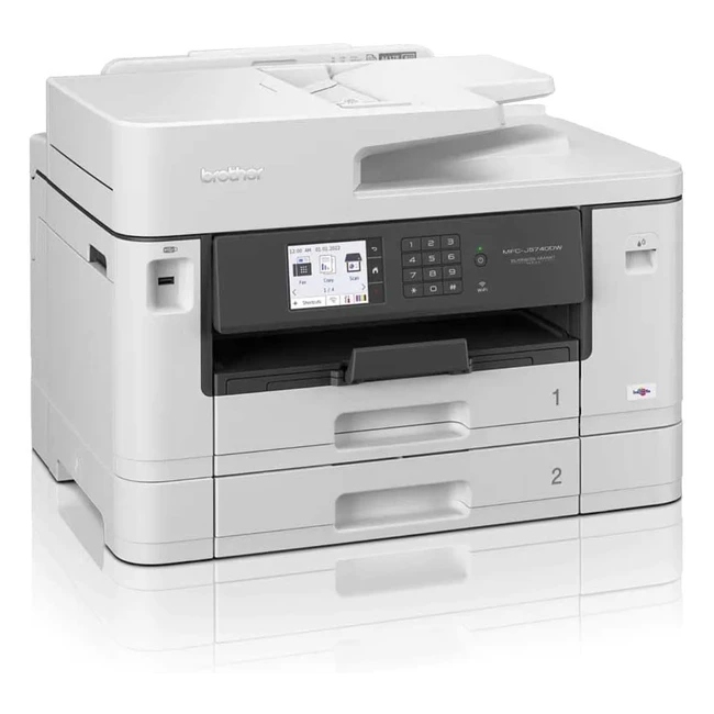 Equipo Multifunción Brother MFCJ5740DW Profesional A4 A3 Color Tinta 28ppm Duplex Táctil WiFi Bandejas 2x 250
