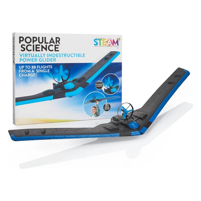 Popular Science Power Glider Flying Plane - STEM Toys for Kids - Ages 8