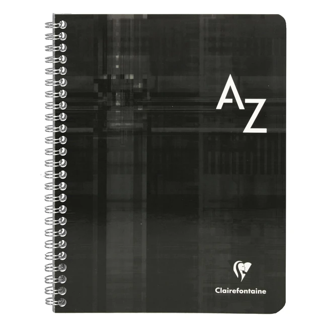 Clairefontaine 8948C - Rubrica a spirale 17x22 cm - Quadretti grandi - Carta bianca 90g - Colore casuale