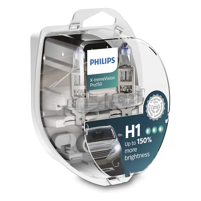 Philips XtremeVision Pro150 H1 Car Headlight Bulb - Set of 2