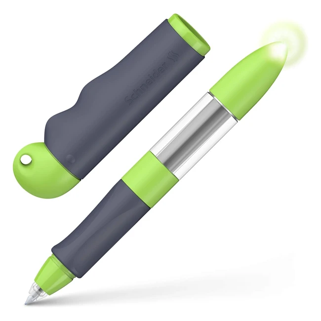 Bolígrafo Schneider Base Senso 188751 - Ideal para principiantes diestros y zurdos - Gris y verde
