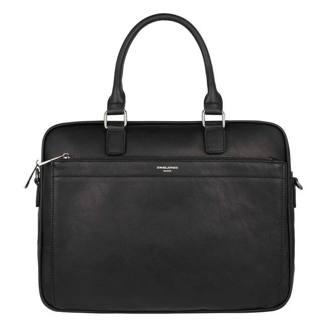David Jones Mens Business Briefcase - PU Leather 15-inch Laptop Bag Multiple 