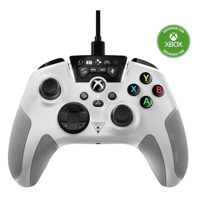 Turtle Beach Recon Controller - Wired Game Controller for Xbox Series X/S, Xbox One, and Windows 10 - White