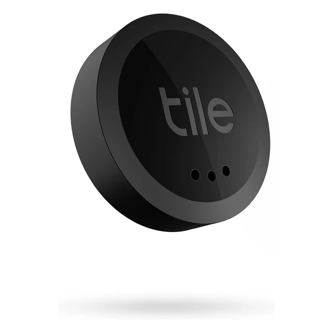 Tile Sticker 2022 Bluetooth Item Finder - 1 Pack, 45m Range - Works with Alexa and Google Home - Find Your Keys, Remotes, and More - Black