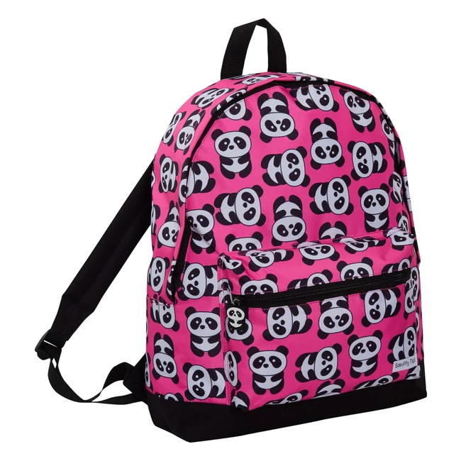 Scruffyted Panda Girls Backpack - Large Capacity Travel Rucksack for Kids
