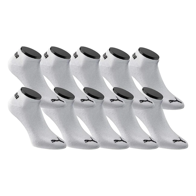 Puma Sneakers Socken 10er Pack Unisex Weiß Größe 35-38 - Jetzt bestellen!