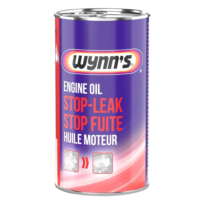 Stop Fuite Huile Moteur Wynn's - Traitement 325 ml - Référence XYZ - Régénère les joints en caoutchouc et prévient les fuites