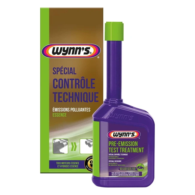 Traitement essence contrôle technique 80 ans 325 ml - Réduit les émissions polluantes, évite les surconsommations de carburant