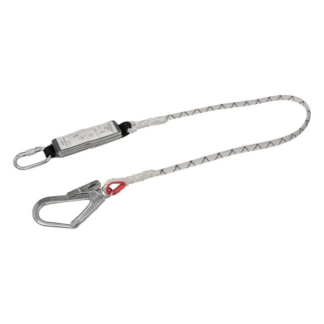 Cordino Silverline con Bandfalldaempfer - Gancio in Acciaio, Corda Resistente, Certificato EN 361