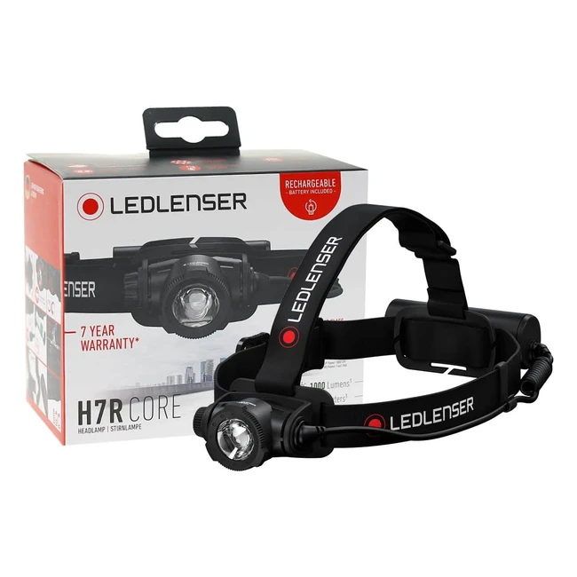 Ledlenser H7R Core LED Headlamp - 1000 Lumens Rechargeable IP67 Waterproof