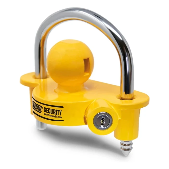 Maypole Universal Trailer Hitchlock - High Security Easy to Fit - TrailerSecur