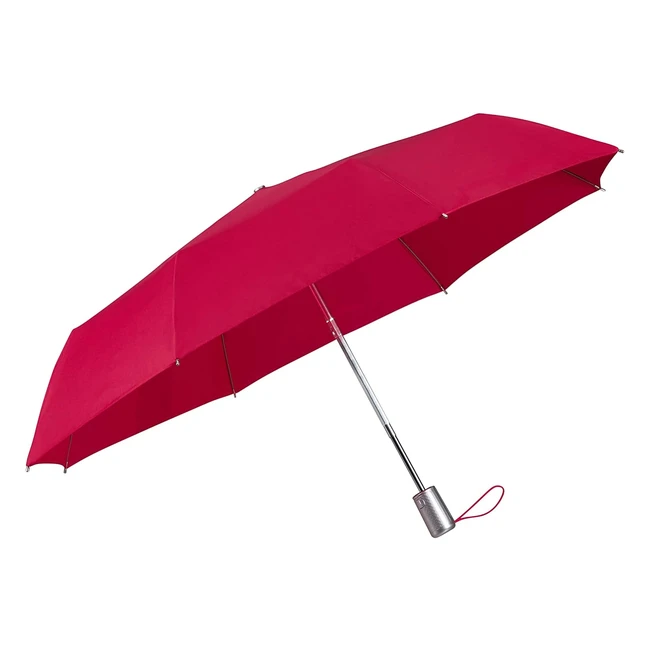 Samsonite Alu Drop S Safe 3 Section Umbrella - Dark Pink - 285cm