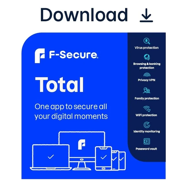 Protect Your Devices with fsecure Total: 2-Year Activation Code