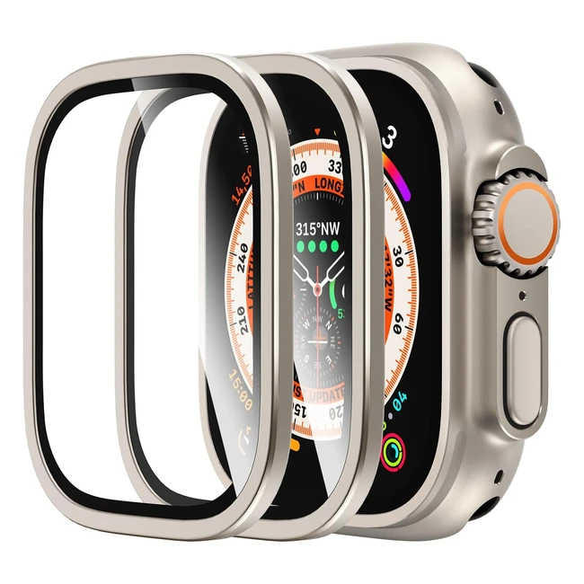 Pellicola Protettiva Apple Watch Ultra 49mm - 2 Pezzi - Senza Bolle - Trasparente HD - Facile Installazione