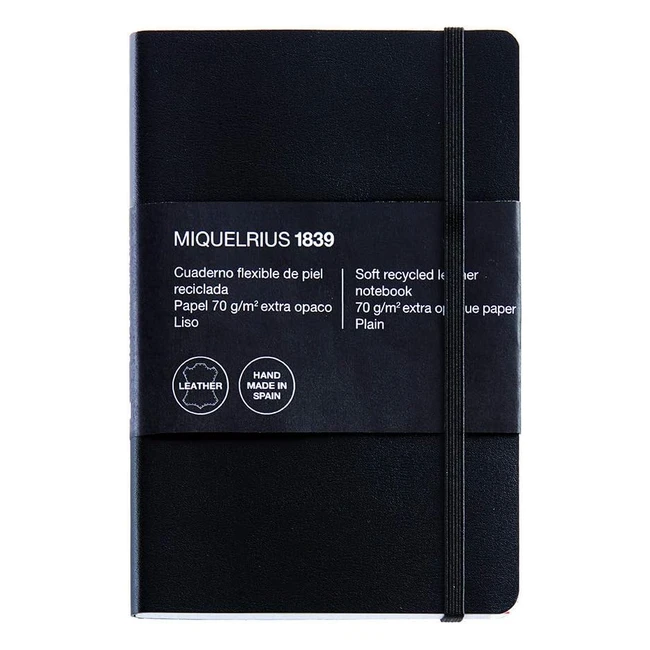 Cuaderno flexible Miquelrius en piel reciclada 8 104x150mm