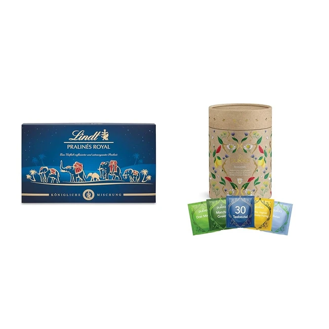 Lindt Schokolade Royal Pralinen 300g  Pukka Lieblingstee Geschenkdose