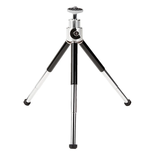Trípode ligero Amazon Basics, negro/plata, paquete de 1