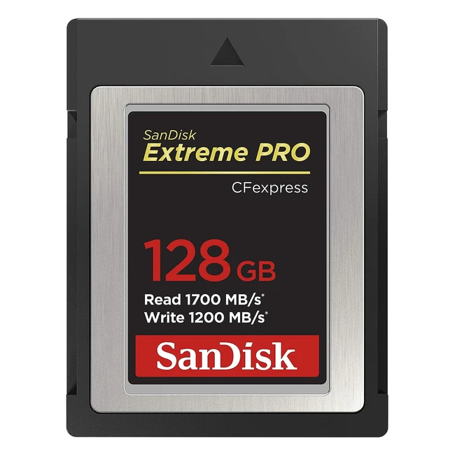 SanDisk Extreme Pro 128GB CF Express Card Type B  Up to 1700MBs  4K Video  B