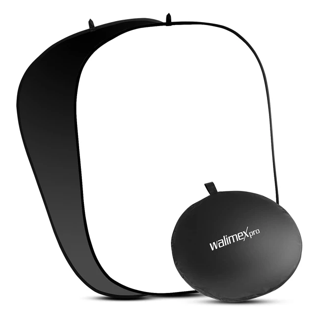 walimex 145x200 2in1 faltbarer Hintergrund schwarzwei ref 12345 professione