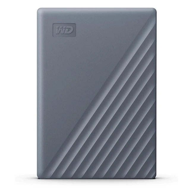 WD 2TB My Passport Portable HDD - Works with USB-C and USB-A Devices - Software for Device Management, Backup, and Password Protection - PC/Mac/Chromebook/Gaming Console/Mobile