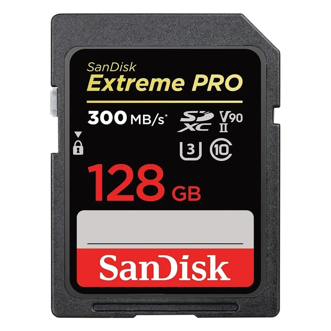 Carte SDXC SanDisk 128Go Extreme Pro UHS-II Class 10 U3 V90