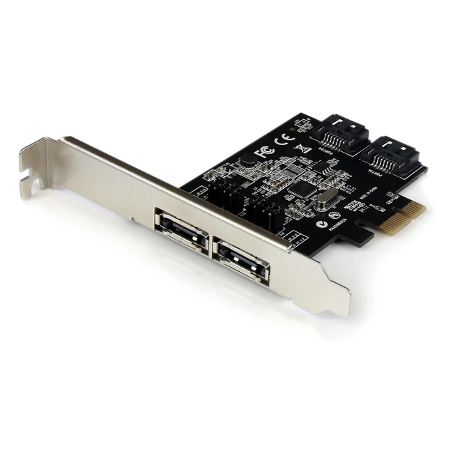 Startechcom 2 Port PCIe SATA 6 Gbps eSATA Controller Card - Dual Port SATA III C
