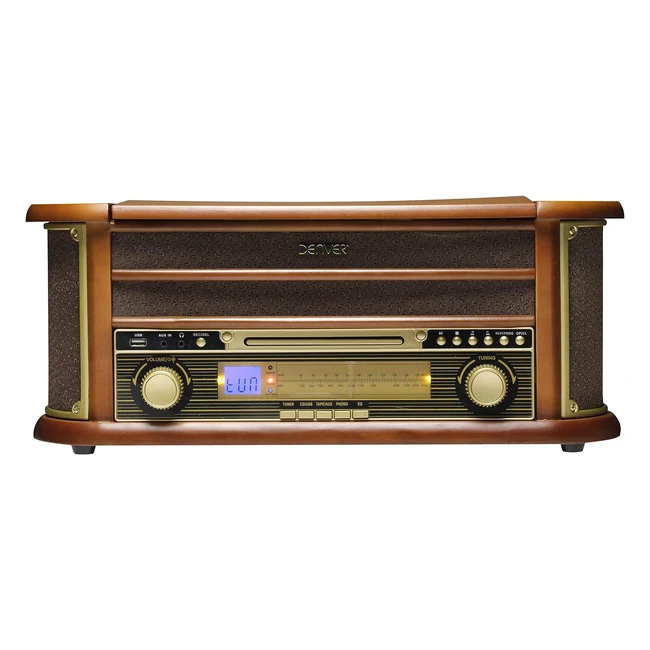 Tocadiscos Denver MCR50 Marrón - Alta calidad de sonido - Envío gratis